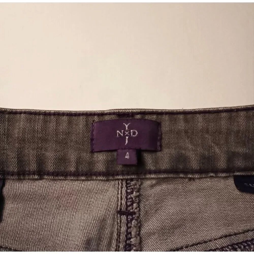 NYDJ Jeans Size 4 Super Skinny Mid Rise Gray Color Classic Stretch Casual - Picture 5 of 10